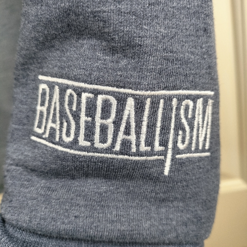 Baseballism Americana Hoodie Men's S Gray Believe In Baseball USA - Picture 14 of 16